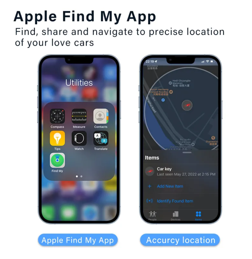 Localizador Gps Universal para coche, dispositivo para Iphone, Ipad, OBD, Find My Apple App oficial, nuevo