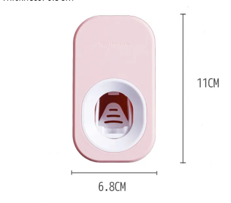 Dispensador automático de pasta de dientes, exprimidores de pasta de dientes, soporte para cepillo de dientes a prueba de polvo, soporte de montaje en pared, juego de accesorios de baño