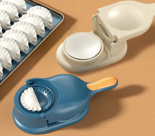 Molde para hacer dumplings 2 en 1, herramienta para hacer dumplings, envoltura de piel, prensa de masa, cocina, novedad